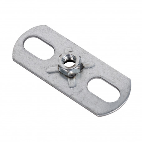 Пластина опорная SHUFT с гайкой М8 30х80х3,0 (упак.100шт)