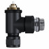 Набор термостатический угловой Royal Thermo Design Pro 15мм М30х1,5 (Черный)