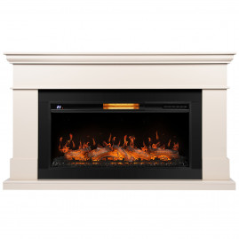 Каминокомплект: Очаг Royal Thermo Aurora RTFP/P-AR40LS, портал California 42/40/36, молочный