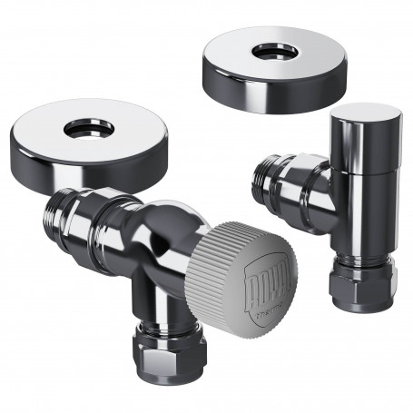 Набор термостатический осевой Royal Thermo Design Pro 15мм М30х1,5 (Хром)