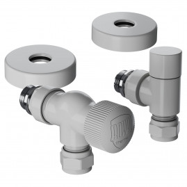 Набор термостатический осевой Royal Thermo Design Pro 15мм М30х1,5 (Белый)