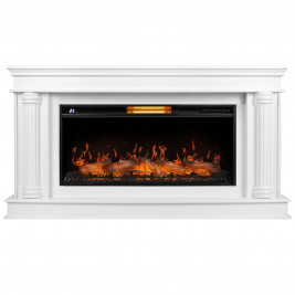 Каминокомплект: Очаг Royal Thermo Aurora RTFP/P-AR40LS, портал Olympia 42/40/36, белый