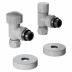 Набор термостатический угловой Royal Thermo Design Pro 15мм М30х1,5 (Белый)