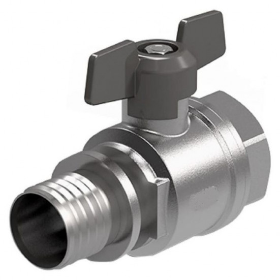 Кран шаровый Royal Thermo с аксиальным соединением ВР 20×3/4"