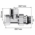 Набор термостатический прямой Royal Thermo Design 1/2"М30х1,5 (Хром)