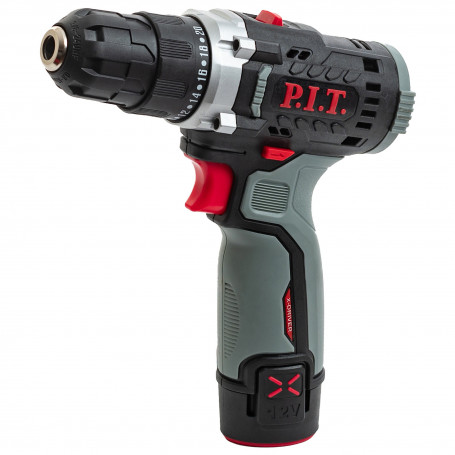 Дрель P.I.T. аккумуляторная PBM12K-10A/1 X-DRIVER (12В,25Нм, патр10 мм, 2ск, АКБ 1,5Ач,ЗУ,коробка)