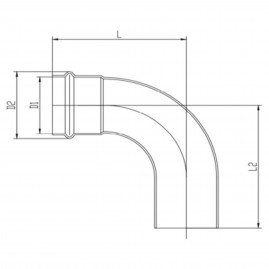 Уголок VIEIR 90 град. нерж. сталь 22а×22 VER-PRO (40/4)