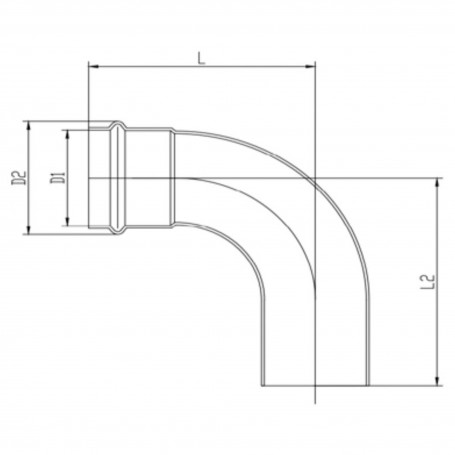 Уголок VIEIR 90 град. нерж. сталь 22а×22 VER-PRO (40/4)