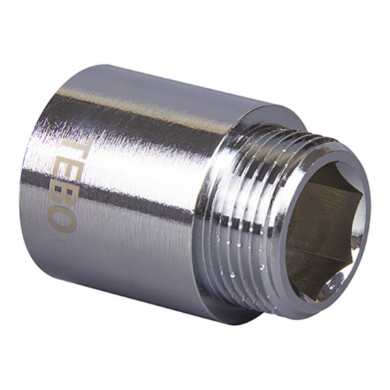 Удлинитель TEBO хромированный ВР/НР 1/2"x10 мм (75/600)