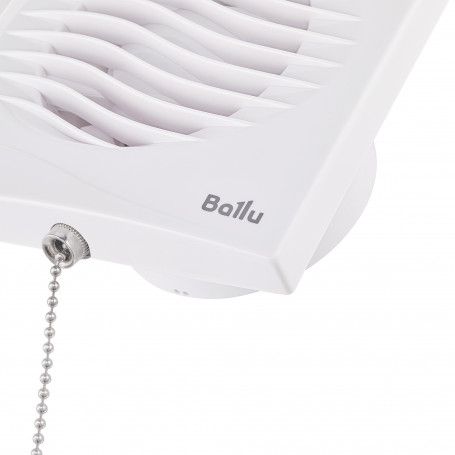 Вентилятор вытяжной Ballu BAF-AR 100 VP с обратным клапаном и тяговым выключателем