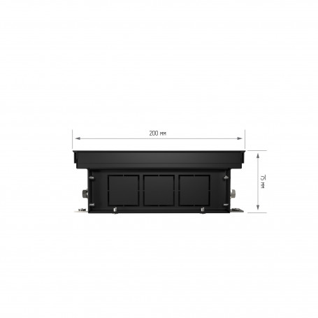 Конвектор внутрипольный Royal Thermo ATRIUM-75/200/1200-DG-U-DB