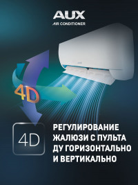 Настенная сплит-система AUX ASW-H24A4/JD-R1 + AS-H24A4/JD-R1, белый