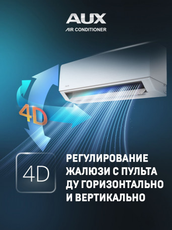Настенная сплит-система AUX ASW-H09A4/BA-R2DI + AS-H09A4/BA-R2DI, белый