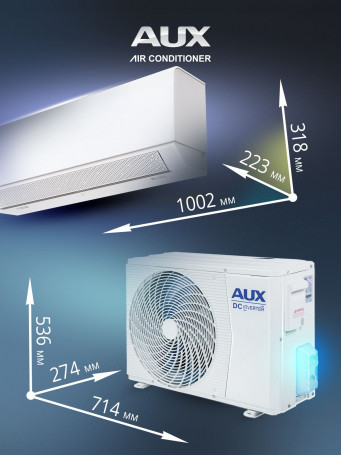 Настенная сплит-система AUX ASW-H18A4/BA-R2DI + AS-H18A4/BA-R2DI, белый