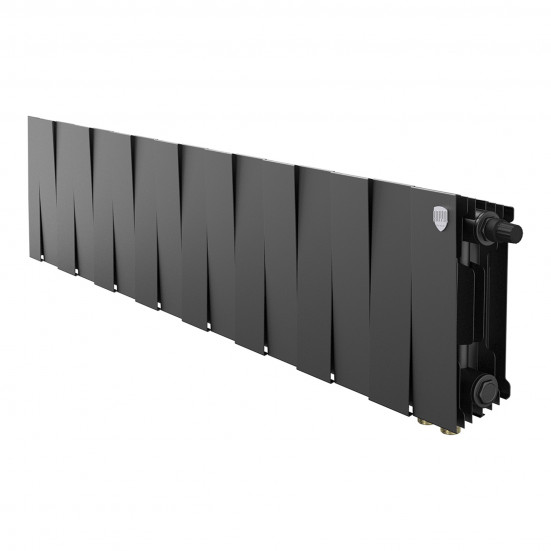 Радиатор биметаллический Royal Thermo PianoForte 200 Чёрный VR80 - 6 секц.