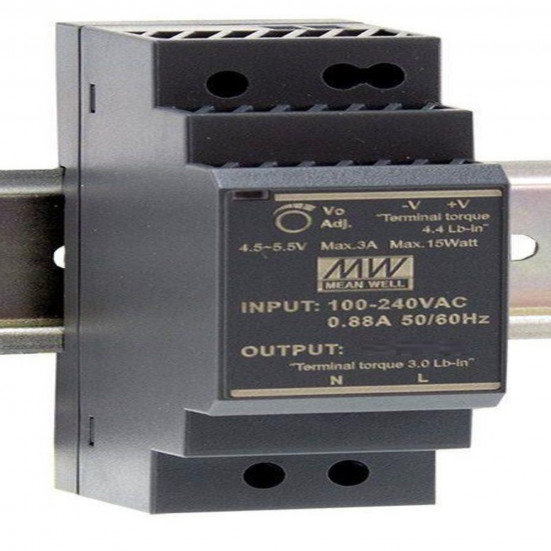 Блок питания MEAN WELL HDR-30-24 24В,1.5А,36Вт