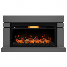 Каминокомплект: Очаг Electrolux EFP/P-3620LS, портал Lindos 42/40/36, светло-серый, р/в
