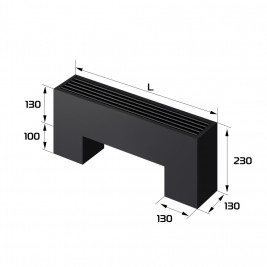 Конвектор напольный Royal Thermo STEP-130/130/700-2-N-BL-LG-BL
