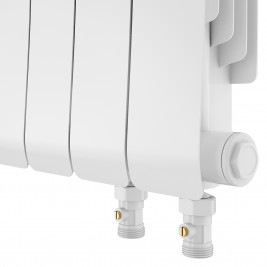 Радиатор биметаллический Royal Thermo Infinity 300 Bianco Traffico VR80 - 6 секц.