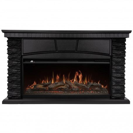Портал Firelight Porto 40 камень черный шпон венге