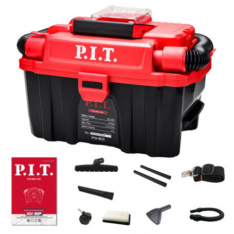 Пылесос P.I.T. аккум. PVC20H-10A 20В, 10л, 1 м3/мин, сух/влаж уборка, выдув