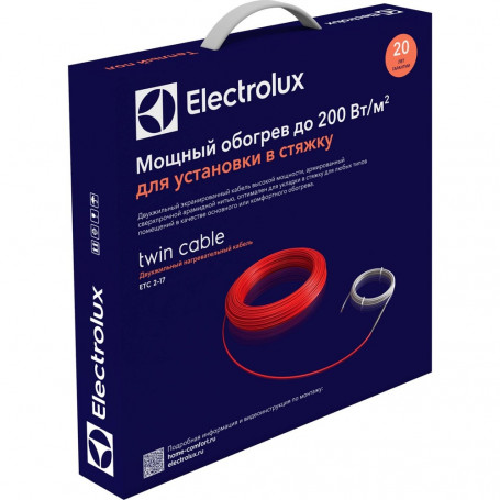 Кабель нагревательный ELECTROLUX ETC 2-17-100 (комплект теплого пола)