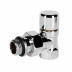 Набор термостатический для радиатора угловой Royal Thermo Design 1/2"М30х1,5 (Хром)
