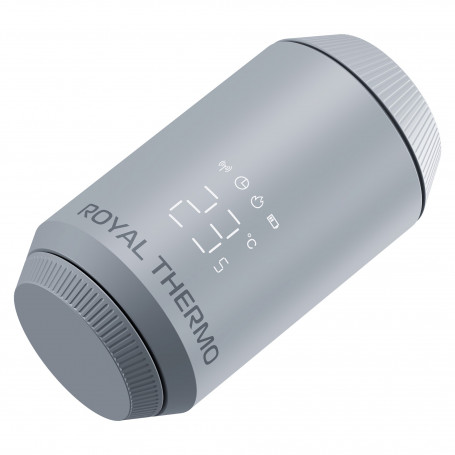 Термостат радиаторный электронный Royal Thermo Smart Heat 2.0, серебристый