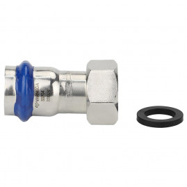 Муфта VARMEGA раструбная Inox Press с накидной гайкой 18x1/2"