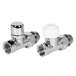 Набор термостатический для радиатора прямой Royal Thermo Design 1/2"М30х1,5 (Хром)